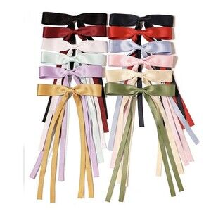 Hair Accessories Hair Bow Clips Multi Color New Set Of 12